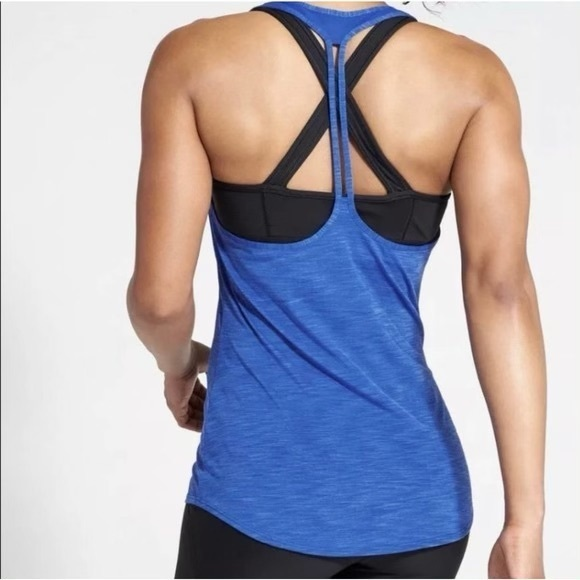Athleta Box Jump Tank in Blue Size‎ Medium Racerback - Picture 1 of 9